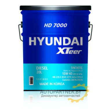 Моторное масло HYUNDAI XTEER HD 3000 10W40 / 1120015 (20л)