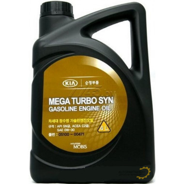 Моторное масло HYUNDAI/KIA MEGA TURBO SYN GASOLINE ENGINE 0W30 / 0510000471 (4л)
