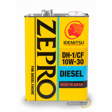 Моторное масло IDEMITSU ZEPRO DIESEL DH-1/CF 10W30 / 2862004 (4л)