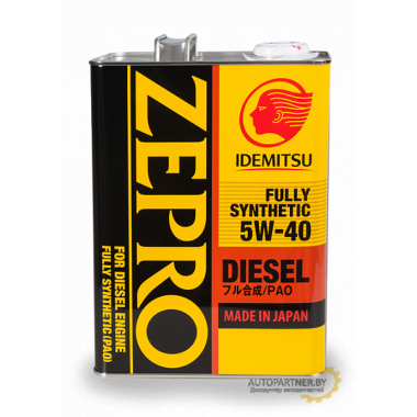 Моторное масло IDEMITSU ZEPRO DIESEL 5W40 / 2863041 (4л)