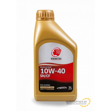 Моторное масло IDEMITSU SEMI-SYNTHETIC 10W40 / 30015045724000020 (1л)