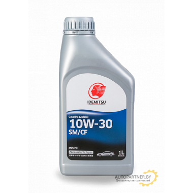 Моторное масло IDEMITSU MINERAL 10W30 / 30015060724 (1л)