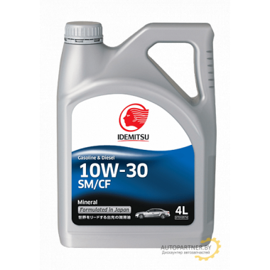 Моторное масло IDEMITSU MINERAL 10W30 / 30065013746 (4л)