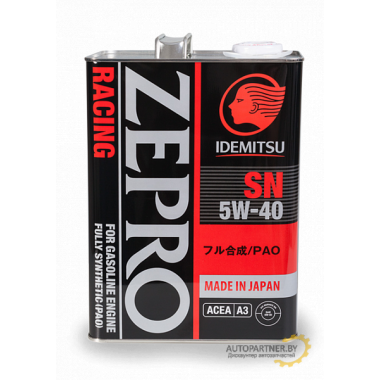 Моторное масло IDEMITSU ZEPRO RACING 5W40 / 3585004 (4л)