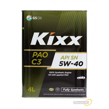 Моторное масло KIXX PA0 C3 5W40 / L209244TE1 (4л)
