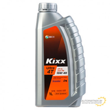 Моторное масло KIXX ULTRA 4T SCOOTER SL 15W40 / L5117AL1E1 (1л)