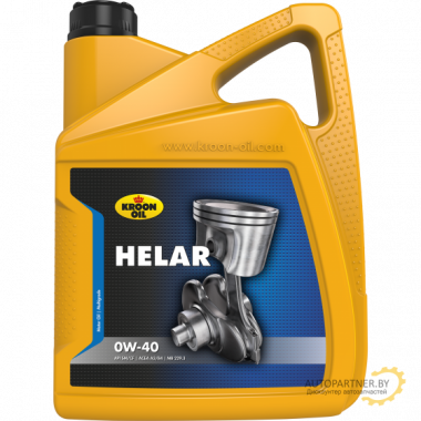 Моторное масло KROON OIL HELAR 0W40 / 02343 (5л)