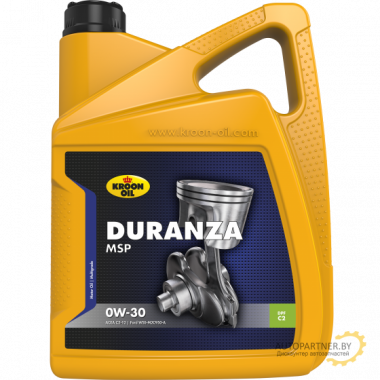 Моторное масло KROON OIL DURANZA MSP 0W30 / 32383 (5л)