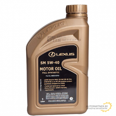 Моторное масло LEXUS SM 5W40 / 0888082790 (1л)