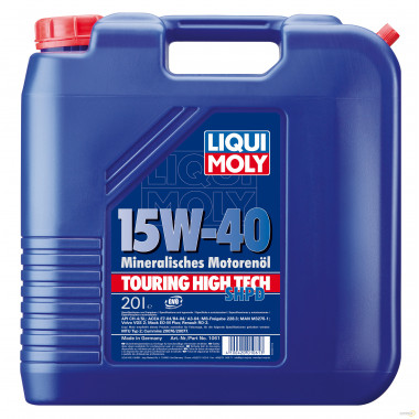 Моторное масло LIQUI MOLY TOURING HIGH TECH SHPD MOTOROIL BASIC 15W40 / 1061 (20л)