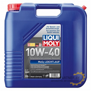 Моторное масло LIQUI MOLY MoS2 LEICHTLAUF 10W40 / 1089 (20л)