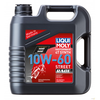 Моторное масло LIQUI MOLY MOTORBIKE 4T SYNTH STREET RACE 10W60 / 1687 (4л)