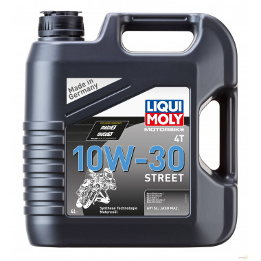 Моторное масло LIQUI MOLY MOTORBIKE 4T STREET 10W30 / 1688 (4л)