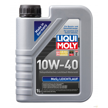 Моторное масло LIQUI MOLY MoS2 LEICHTLAUF 10W40 / 2626 (1л)
