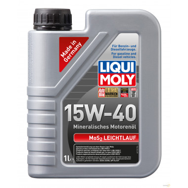 Моторное масло LIQUI MOLY MoS2 LEICHTLAUF 15W40 / 1932 (1л)