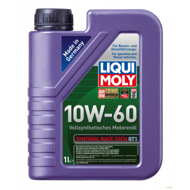 Моторное масло LIQUI MOLY SYNTHOIL RACE TECH GT1 10W60 / 8908 (1л)