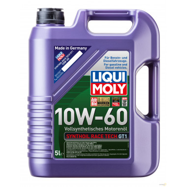 Моторное масло LIQUI MOLY SYNTHOIL RACE TECH GT1 10W60 / 1944 (5л)
