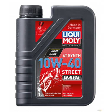 Моторное масло LIQUI MOLY MOTORBIKE 4T SYNTH STREET RACE 10W40 / 20753 (1л)