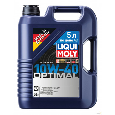 Моторное масло LIQUI MOLY OPTIMAL 10W40 / 2287 (5л)