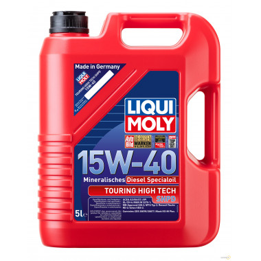 Моторное масло LIQUI MOLY TOURING HIGH TECH SHPD MOTOROIL BASIC 15W40 / 2475 (5л)