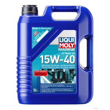 Моторное масло LIQUI MOLY MARINE 4T MOTOR OIL 15W40 / 25016 (5л)