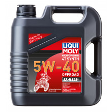 Моторное масло LIQUI MOLY MOTORBIKE 4T SYNTH OFFROAD RACE 5W40 / 3019 (4л)