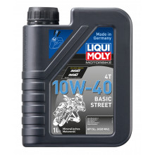 Моторное масло LIQUI MOLY MOTORBIKE 4T BASIC STREET 10W40 / 3044 (1л)