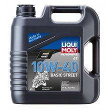 Моторное масло LIQUI MOLY MOTORBIKE 4T BASIC STREET 10W40 / 3046 (4л)