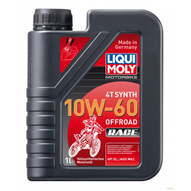 Моторное масло LIQUI MOLY MOTORBIKE 4T SYNTH OFFROAD RACE 10W60 / 3053 (1л)