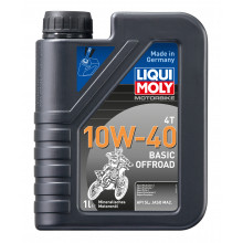 Моторное масло LIQUI MOLY MOTORBIKE 4T BASIC OFFROAD 10W40 / 3059 (1л)