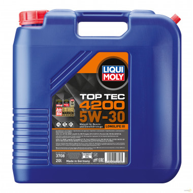 Моторное масло LIQUI MOLY TOP TEC 4200 5W30 / 3708 (20л)