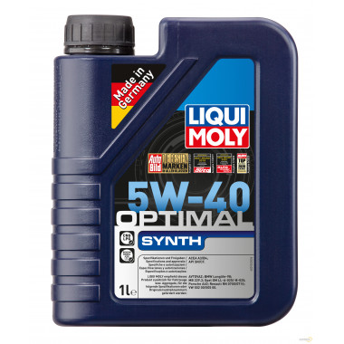 Моторное масло LIQUI MOLY OPTIMAL SYNTH 5W40 / 3925 (1л)