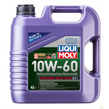 Моторное масло LIQUI MOLY SYNTHOIL RACE TECH GT1 10W60 / 7535 (4л)