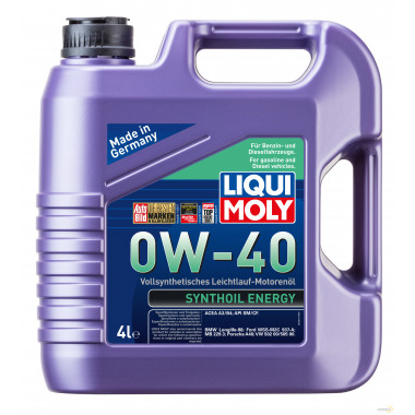Моторное масло LIQUI MOLY SYNTHOIL ENERGY 0W40 / 7536 (4л)