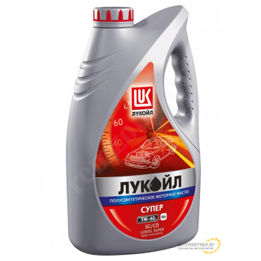 Моторное масло LUKOIL (ЛУКОЙЛ) SUPER 5W40 SG/CD / 19442 (4л)