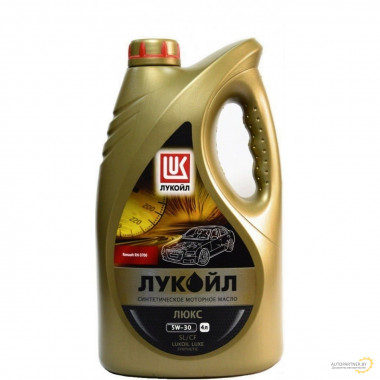 Моторное масло LUKOIL (ЛУКОЙЛ) LUXE SYNTHETIC 5W30 / 196256 (4л)