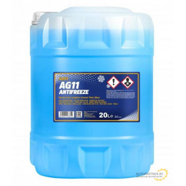 Антифриз Готовый MANNOL  Синий 20л / MN4011-20