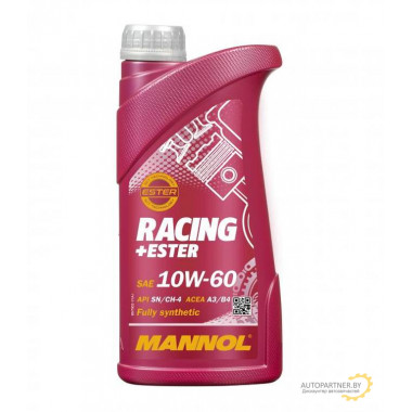 Моторное масло MANNOL RACING+ESTER 10W60 / 54900 (1л)