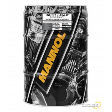 Моторное масло MANNOL ENERGY ULTRA JP 5W20 / 56742 (208л)