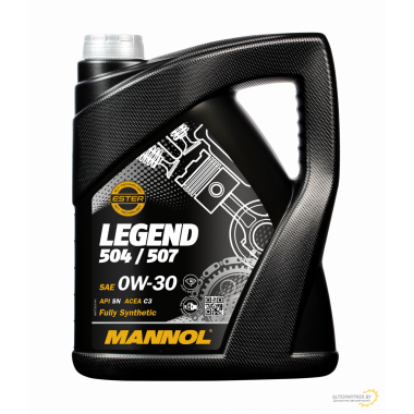 Моторное масло MANNOL LEGEND 504/507 0W30 / 57387 (5л)