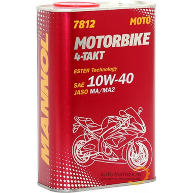 Моторное масло MANNOL 4-TAKT MOTORBIKE 10W40 / 57550 (1л)