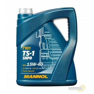 Моторное масло MANNOL TS1 SHPD 15W40 / 95723 (5л)