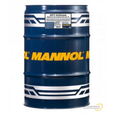 Антифриз Готовый MANNOL AG11 Синий 208л / MN4011-DR