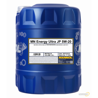 Моторное масло MANNOL ENERGY ULTRA JP 5W20 / MN7906-20 (20л)