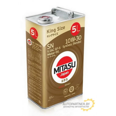 Моторное масло MITASU GOLD  SN 10W-30 / MJ-105-5 (5л)