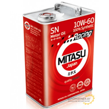 Моторное масло MITASU RACING MOTOR OIL SN 10W-60 / MJ-116-4 (4л)