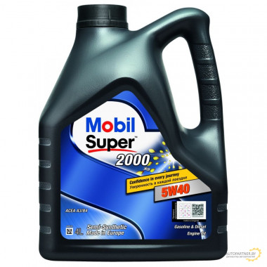 Моторное масло MOBIL SUPER 2000 X3 5W-40 / 155337 (4л)