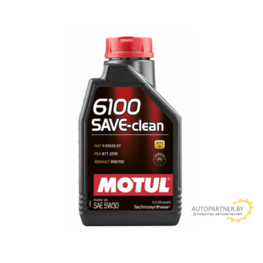 Моторное масло MOTUL 6100 SAVE-CLEAN 5W30 / 107960 (1л)