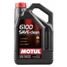 Моторное масло MOTUL 6100 SAVE-CLEAN 5W30 / 107968 (5л)