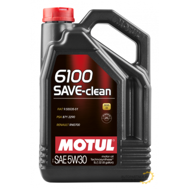 Моторное масло MOTUL 6100 SAVE-CLEAN 5W30 / 107968 (5л)